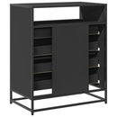 skuffeskab 70x41x83,5 cm konstrueret træ sort
