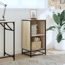 bogreol 40x35x76 cm konstrueret træ sonoma-eg