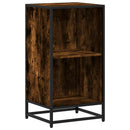 bogreol 40x35x76 cm konstrueret træ røget egetræ