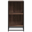 bogreol 40x35x76 cm konstrueret træ brun egetræsfarve