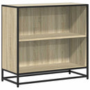 bogreol 80,5x35x76 cm konstrueret træ sonoma-eg
