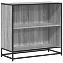bogreol 80,5x35x76 cm konstrueret træ grå sonoma-eg