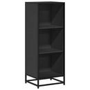 bogreol 40x35x107,5 cm konstrueret træ sort