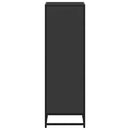 bogreol 40x35x107,5 cm konstrueret træ sort