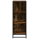 bogreol 40x35x107,5 cm konstrueret træ røget egetræ