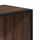 bogskab 60x35x107,5 cm konstrueret træ brun egetræ