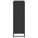 bogreol 80,5x35x107,5 cm konstrueret træ sort