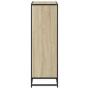 bogreol 80,5x35x107,5 cm konstrueret træ sonoma-eg