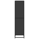 bogreol 40x35x139 cm konstrueret træ sort
