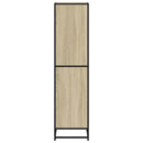 bogreol 40x35x139 cm konstrueret træ sonoma-eg