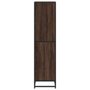 bogreol 40x35x139 cm konstrueret træ brun egetræsfarve
