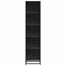 bogreol 40x35x170,5 cm konstrueret træ sort