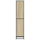 bogreol 40x35x170,5 cm konstrueret træ sonoma-eg