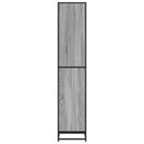 bogreol 40x35x170,5 cm konstrueret træ grå sonoma-eg