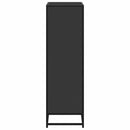 bogskab 65,5x33x107,5 cm konstrueret træ sort