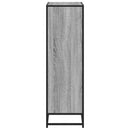 bogreol 65,5x33x107,5 cm konstrueret træ grå sonoma-eg