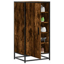 skostativ 48x38x97,5 cm konstrueret træ røget egetræsfarve