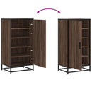 skoreol 48x38x97,5 cm konstrueret træ brun egetræsfarve