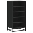 skostativ 48x38x97,5 cm konstrueret træ sort