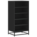 skostativ 48x38x97,5 cm konstrueret træ sort