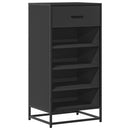 skostativ 48x38x97,5 cm konstrueret træ sort
