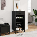 skostativ 48x38x97,5 cm konstrueret træ sort