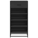 skostativ 48x38x97,5 cm konstrueret træ sort