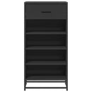 skostativ 48x38x97,5 cm konstrueret træ sort