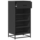skostativ 48x38x97,5 cm konstrueret træ sort