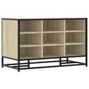 skobænk 84x40x53,5 cm konstrueret træ og metal sonoma-eg