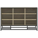 skobænk 84x40x53,5 cm konstrueret træ og metal sonoma-eg