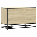 skobænk 84x40x53,5 cm konstrueret træ og metal sonoma-eg