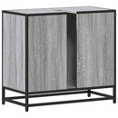 skab til håndvask til badeværelse 65x33x60 cm grå sonoma-eg