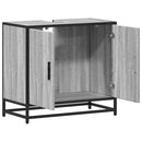 skab til håndvask til badeværelse 65x33x60 cm grå sonoma-eg