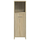 badeværelsesskab 30x30x95 cm konstrueret træ sonoma-eg