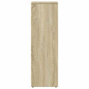 badeværelsesskab 30x30x95 cm konstrueret træ sonoma-eg