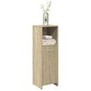 badeværelsesskab 30x30x95 cm konstrueret træ sonoma-eg