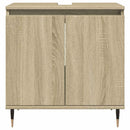 badeværelsesskab 58x33x60 cm konstrueret træ sonoma-eg