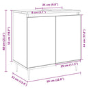 badeværelsesskab 58x33x60 cm konstrueret træ sonoma-eg