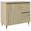 underskab til badeværelse 65x33x60 cm konstrueret træ sonoma-eg