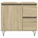 badeværelsesskab 65x33x60 cm konstrueret træ sonoma-eg