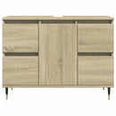 badeværelsesskab 80x33x60 cm konstrueret træ sonoma-eg