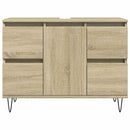 badeværelsesskab 80x33x60 cm konstrueret træ sonoma-eg