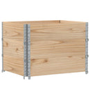 pallerammer 3 stk. 80x60 cm massivt fyrretræ