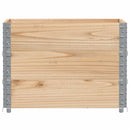 pallerammer 3 stk. 80x60 cm massivt fyrretræ