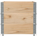 pallerammer 3 stk. 80x60 cm massivt fyrretræ