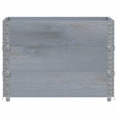 pallerammer 3 stk. 80x60 cm massivt fyrretræ grå
