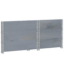 pallerammer 3 stk. 80x60 cm massivt fyrretræ grå