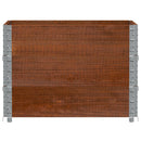 pallerammer 3 stk. 80x60 cm massivt fyrretræ brun