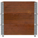 pallerammer 3 stk. 80x60 cm massivt fyrretræ brun